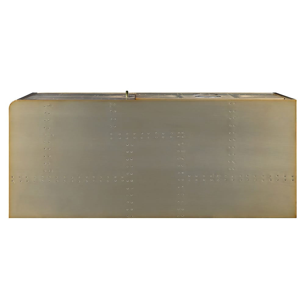 Jennavieve Cabinet 92551 in Gold Aluminum