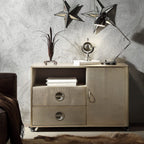 Jennavieve Cabinet 92551 in Gold Aluminum