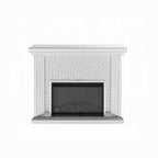 Nysa Fireplace 90204 in Mirrored & Faux Crystals