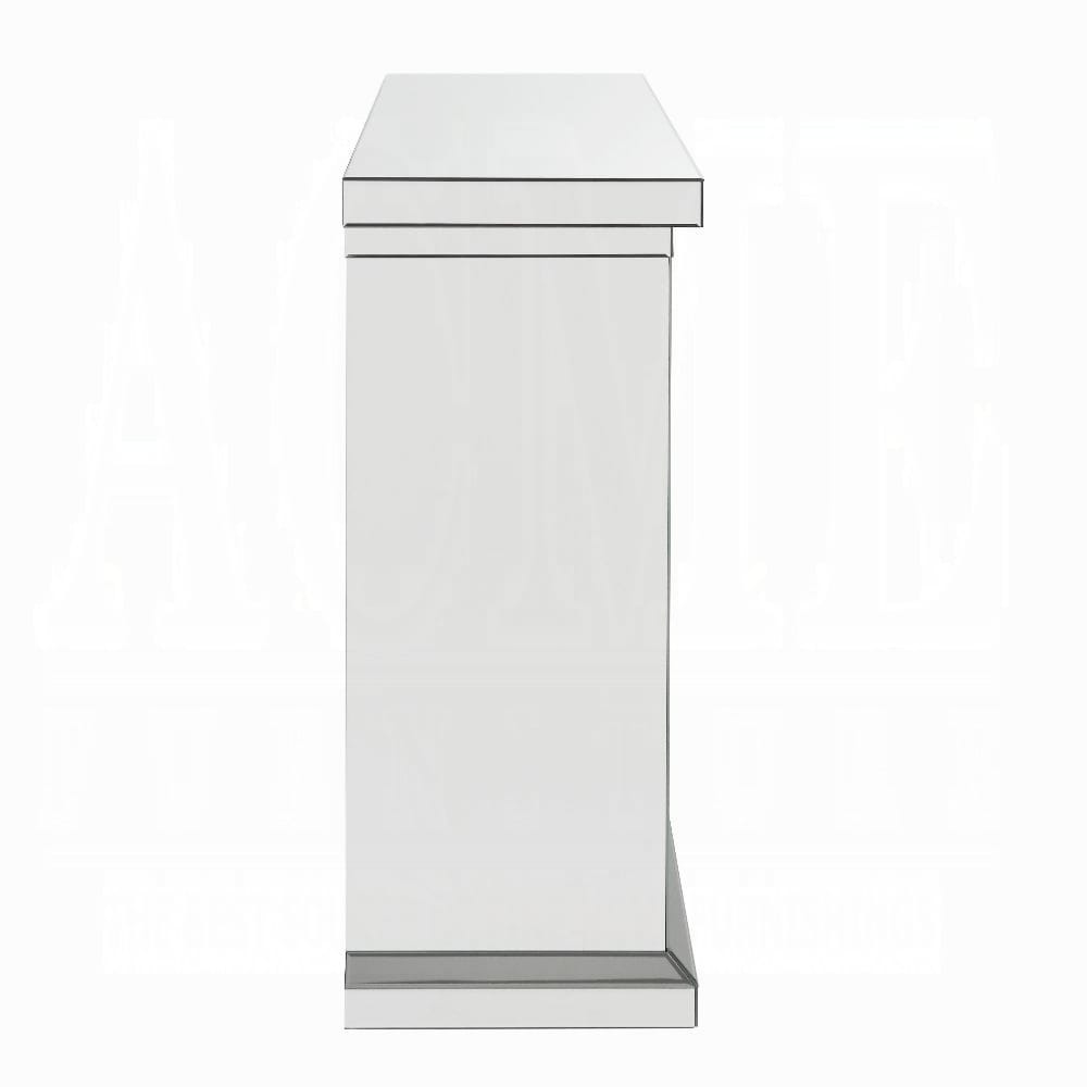 Nysa Fireplace 90204 in Mirrored & Faux Crystals