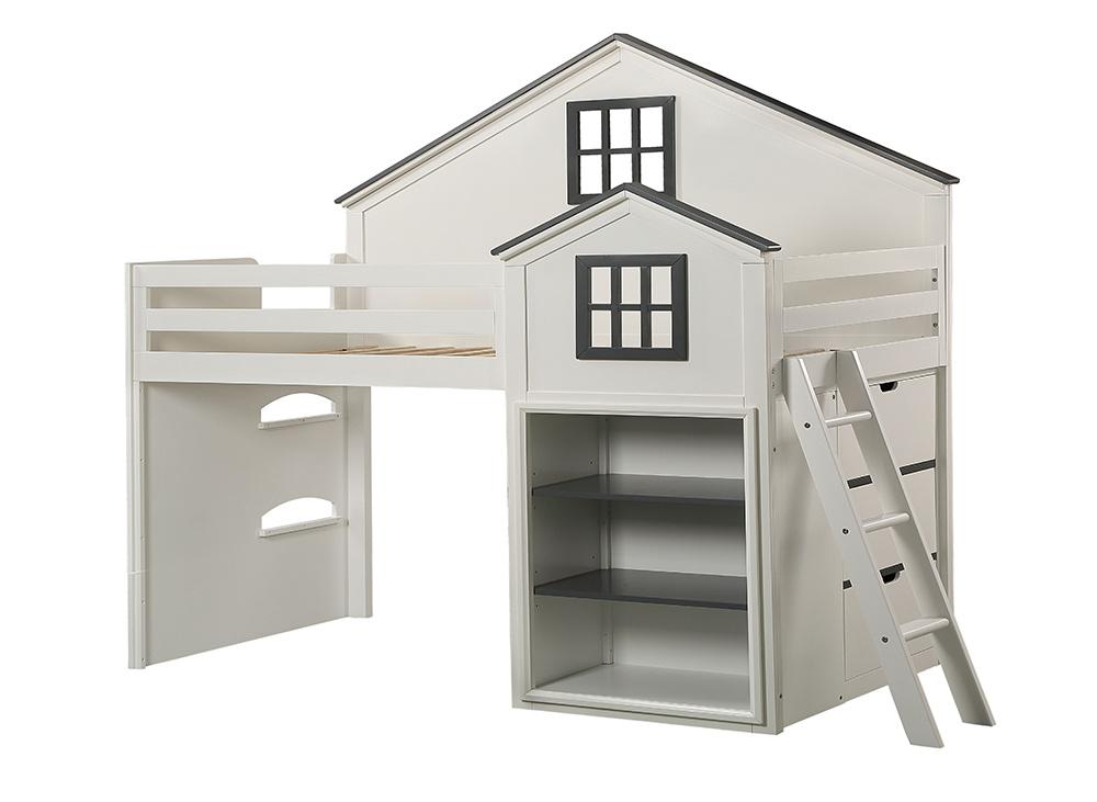 Ratana Loft Bed White/Gray BD02052
