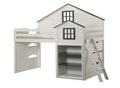 Ratana Loft Bed White/Gray BD02052