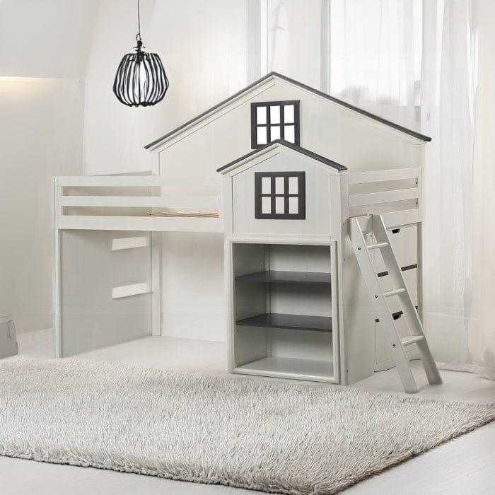 Ratana Loft Bed White/Gray BD02052