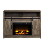Tobias Fireplace AC00274 in Rustic Oak Finish