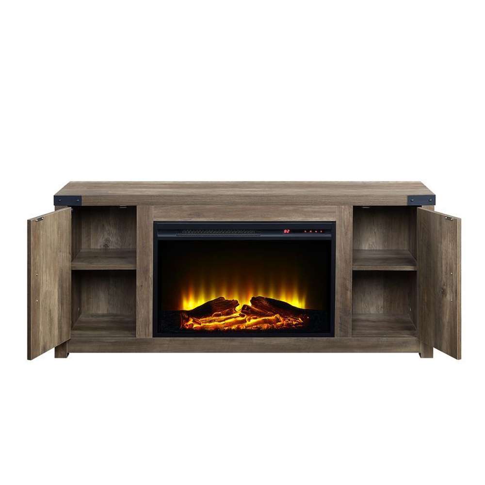 Tobias Fireplace AC00275 in Rustic Oak Finish