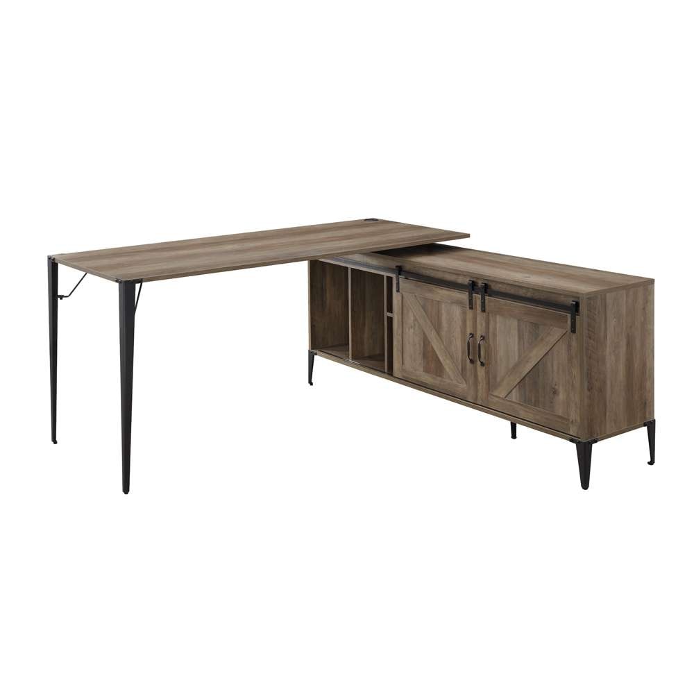 ACME Furniture Zakwani Writing Desk in Rustic Oak