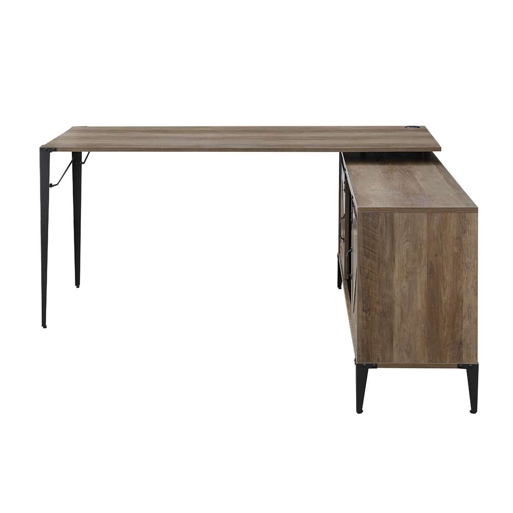 ACME Furniture Zakwani Writing Desk in Rustic Oak