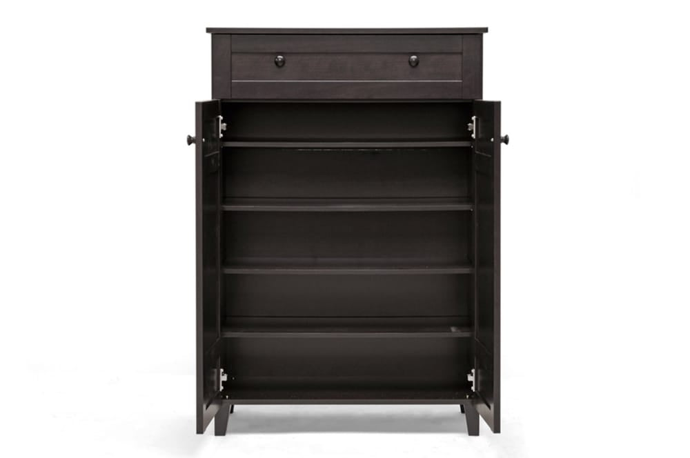 Glidden Shoe Cabinet FP-1203 in Dark Brown