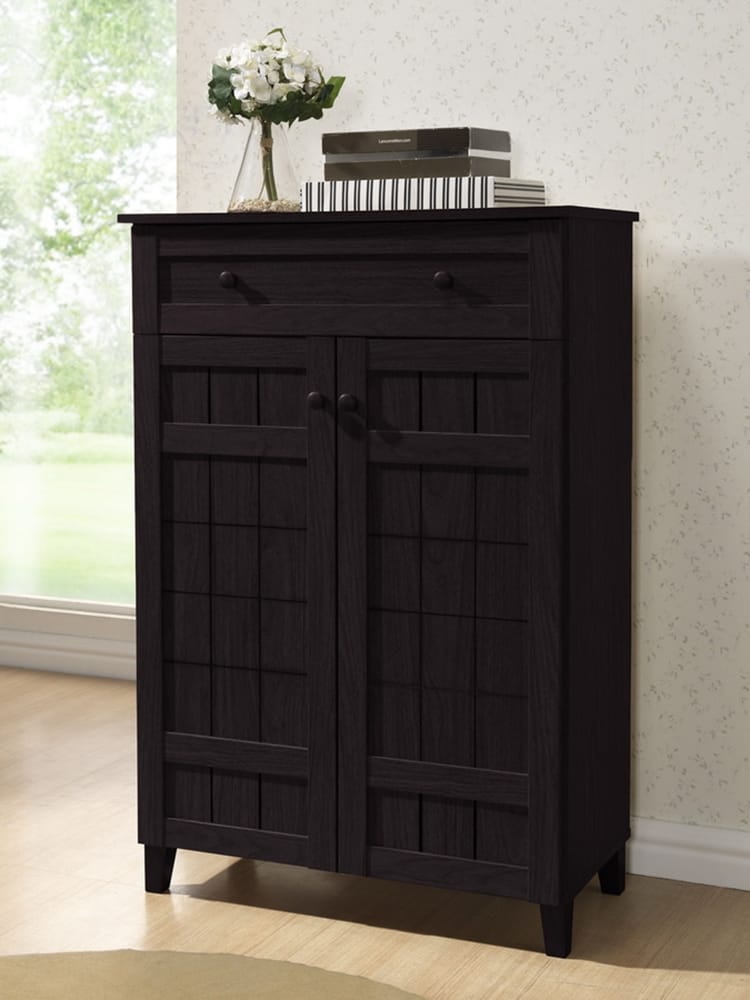 Glidden Shoe Cabinet FP-1203 in Dark Brown