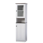 Lauren Kitchen Storage Cabinet White/Wenge
