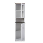 Lauren Kitchen Storage Cabinet White/Wenge