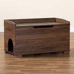 Mariam Cat House SECHC150140WI-Walnut-Cat House in Walnut Brown