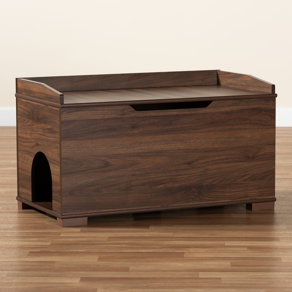 Mariam Cat House SECHC150140WI-Walnut-Cat House in Walnut Brown