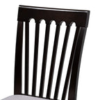 Nina 5PC Dining Set Grey/Espresso Brown Nina-Grey/Dark Brown-5PC Dining Set