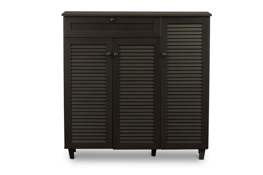 Pocillo Shoe Cabinet FP-05LV-Espresso in Dark Brown