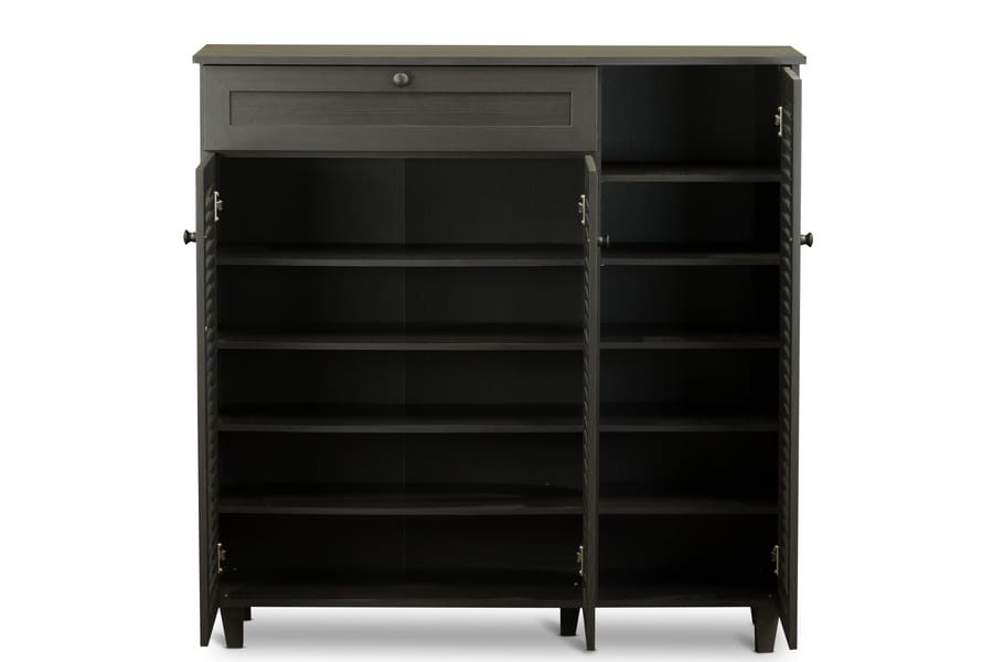 Pocillo Shoe Cabinet FP-05LV-Espresso in Dark Brown