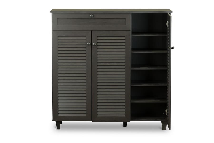 Pocillo Shoe Cabinet FP-05LV-Espresso in Dark Brown