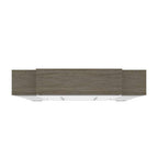Bestar Orion Queen Murphy Bed with Narrow Shelving Units and Drawers