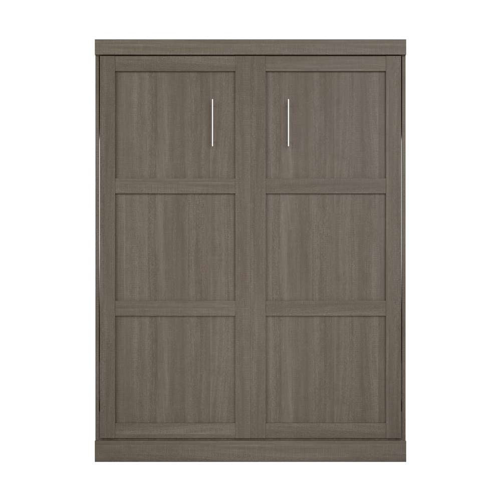 Bestar Pur 65W Queen Murphy Bed in Bark Grey
