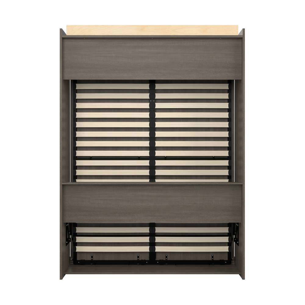 Bestar Pur 65W Queen Murphy Bed in Bark Grey