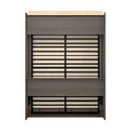 Bestar Pur 65W Queen Murphy Bed in Bark Grey