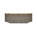 Bestar Pur 65W Queen Murphy Bed in Bark Grey