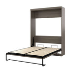 Bestar Pur 65W Queen Murphy Bed in Bark Grey