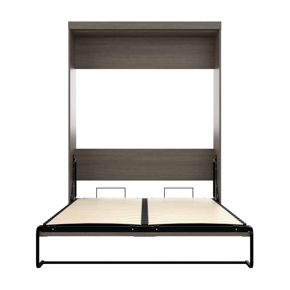 Bestar Pur 65W Queen Murphy Bed in Bark Grey
