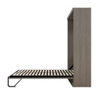 Bestar Pur 65W Queen Murphy Bed in Bark Grey