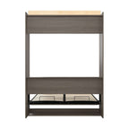 Bestar Pur 65W Queen Murphy Bed in Bark Grey