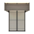 Bestar Pur 65W Queen Murphy Bed in Bark Grey