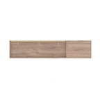 Bestar Pur 84W Full Murphy Bed with Storage Unit in Rustic Brown