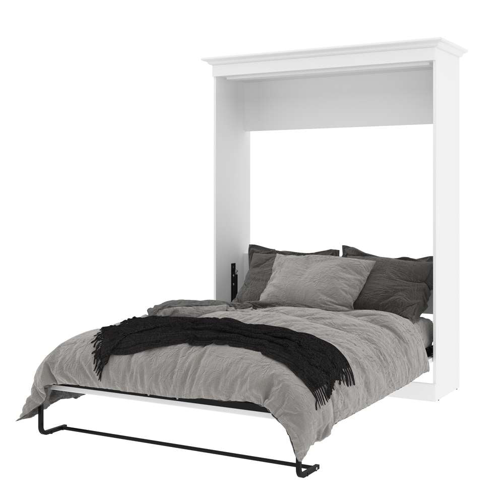 Versatile 70W Queen Murphy Bed 40184-17 White