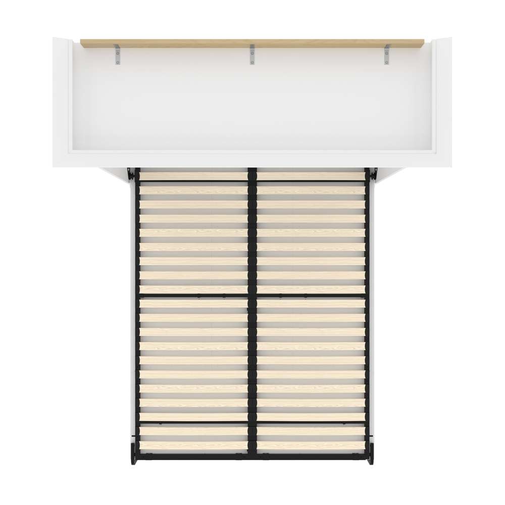 Versatile 70W Queen Murphy Bed 40184-17 White