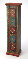 Amir 60in Hand Painted Tall Cabinet 5364290 in Multi-Color