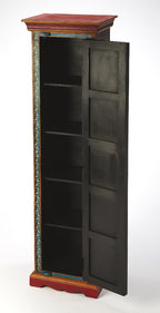Amir 60in Hand Painted Tall Cabinet 5364290 in Multi-Color