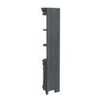 Dowling 24in Quarter Round Wood Corner Cabinet 3621483 in Pastel Blue