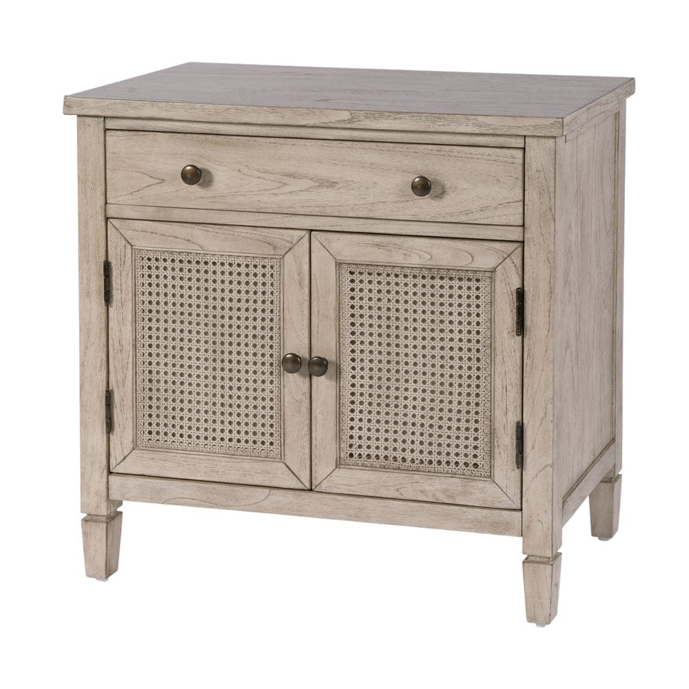 Flagstaff Cane Accent Chest 6263449 in Gray