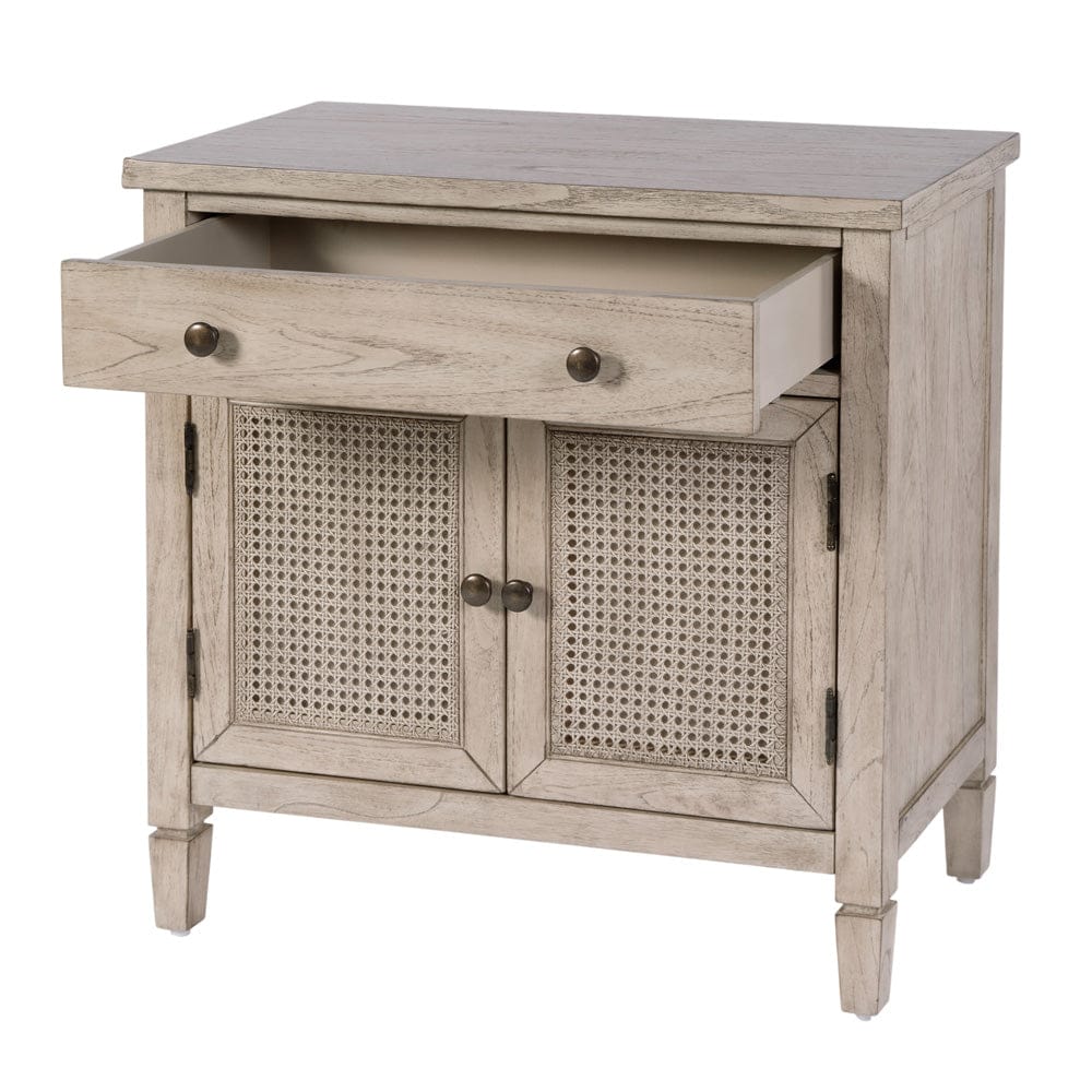 Flagstaff Cane Accent Chest 6263449 in Gray