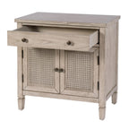 Flagstaff Cane Accent Chest 6263449 in Gray