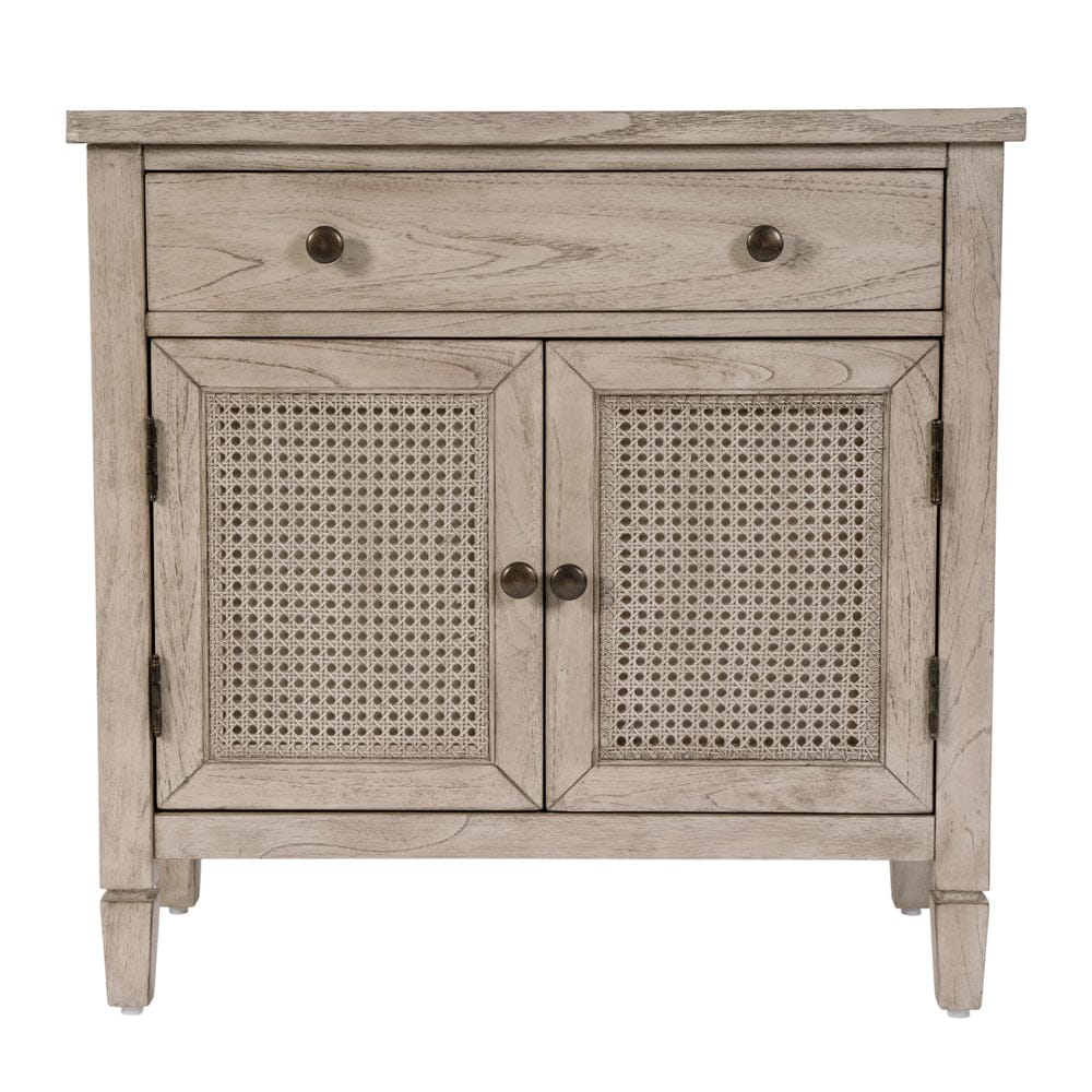 Flagstaff Cane Accent Chest 6263449 in Gray