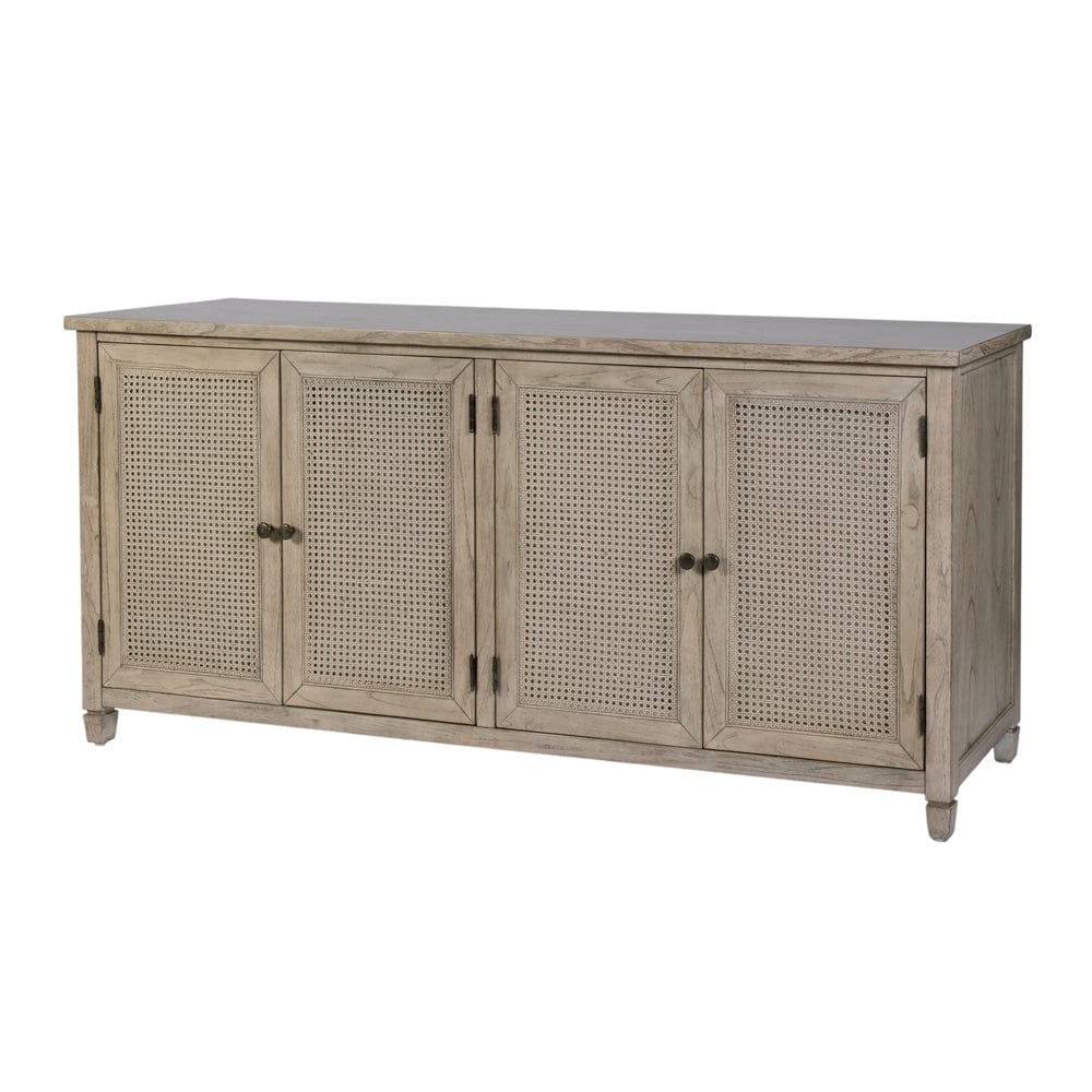 Flagstaff 70 in. W 4 Door Sideboard 6264449 in Gray