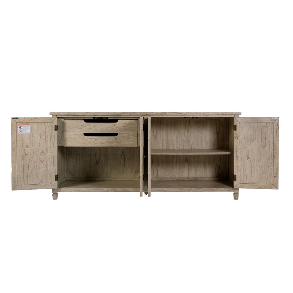 Flagstaff 70 in. W 4 Door Sideboard 6264449 in Gray