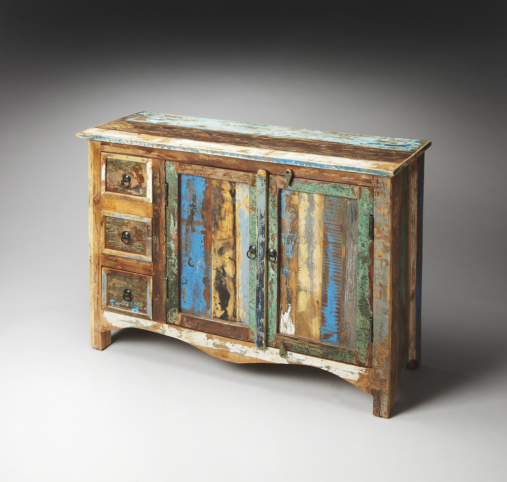Reverb 3 Drawer Rustic Sideboard 1858290 in Assorted