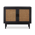 Edris 2 Door Wood Accent Cabinet 52004182 in Black
