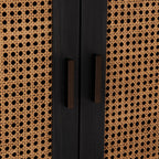 Edris 2 Door Wood Accent Cabinet 52004182 in Black