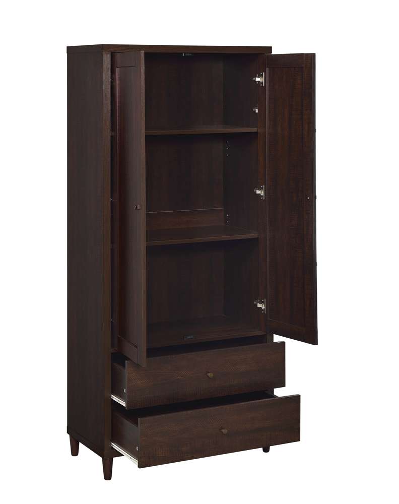 Wadeline 2 Door Accent Cabinet 950724 in Rustic Tobacco