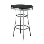 Theodore Bar Table Chrome/Black 2405