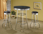 Theodore Bar Table Chrome/Black 2405