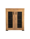 Bristol 2 Door Shoe Cabinet 951107 in Golden Oak